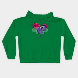 Ladybug Flying Kids Hoodie